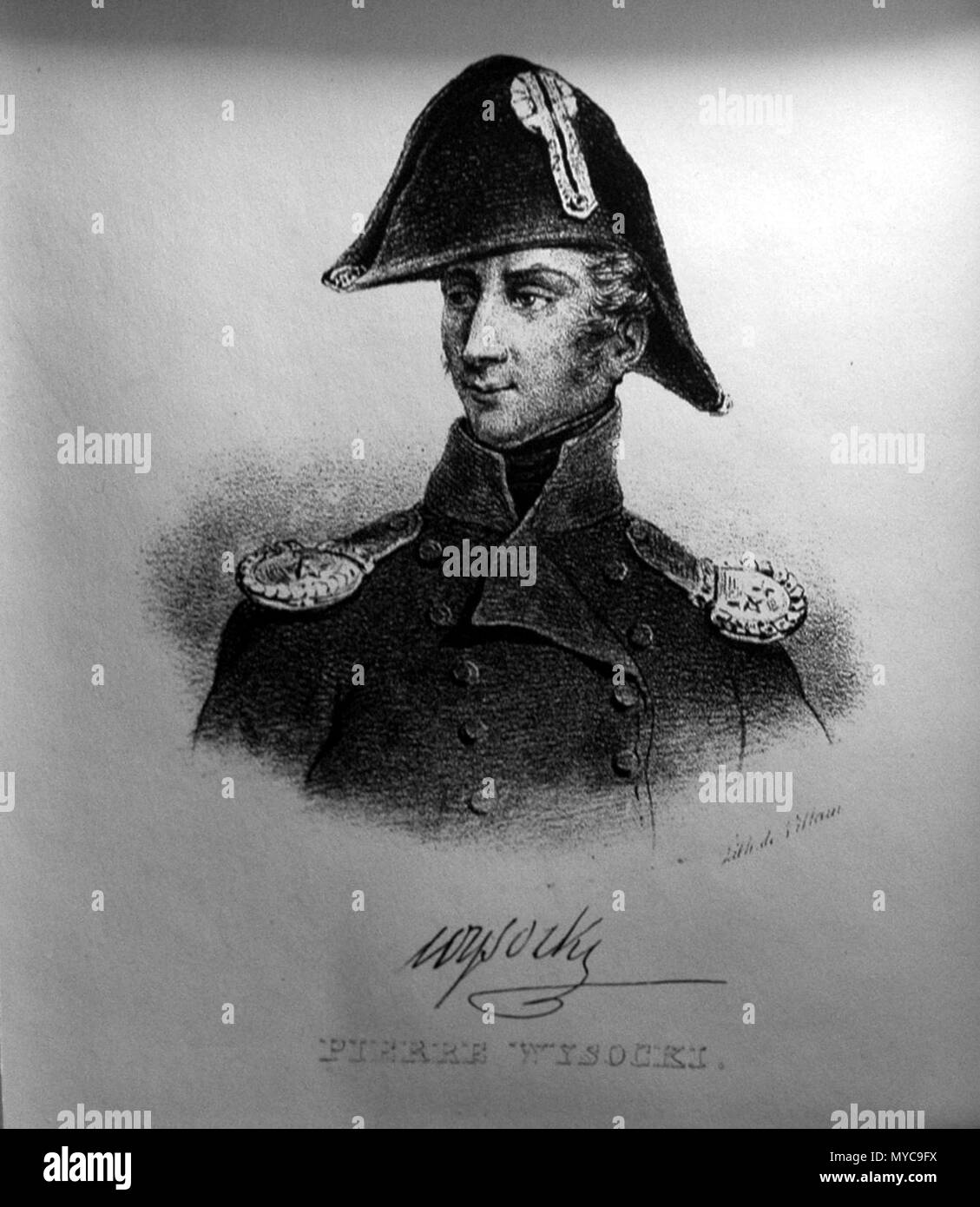 . Faite un jour d'été dans le Musée de l'armée polonaise à Varsovie une série de xylographs anonyme représentant le début de l'Insurrection de Novembre à Varsovie, ainsi que la suite de la lutte - la grande émigration Piotr Wysocki, le chef de la lutte initiale contre les Russes . 19 août 2006 379 MWC 1830 Pierre Wysocki Banque D'Images