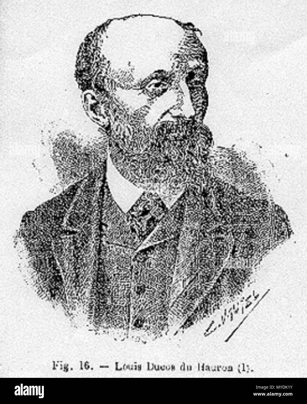 . Louis Ducos du Hauron, pionnier français de la couleur ://photographyhttp jeanpaul.legrand.free.fr/sable/cros/cros3(ducos).htm . Ce fichier n'est pas informations sur l'auteur. 148 Ducos du hauron Banque D'Images