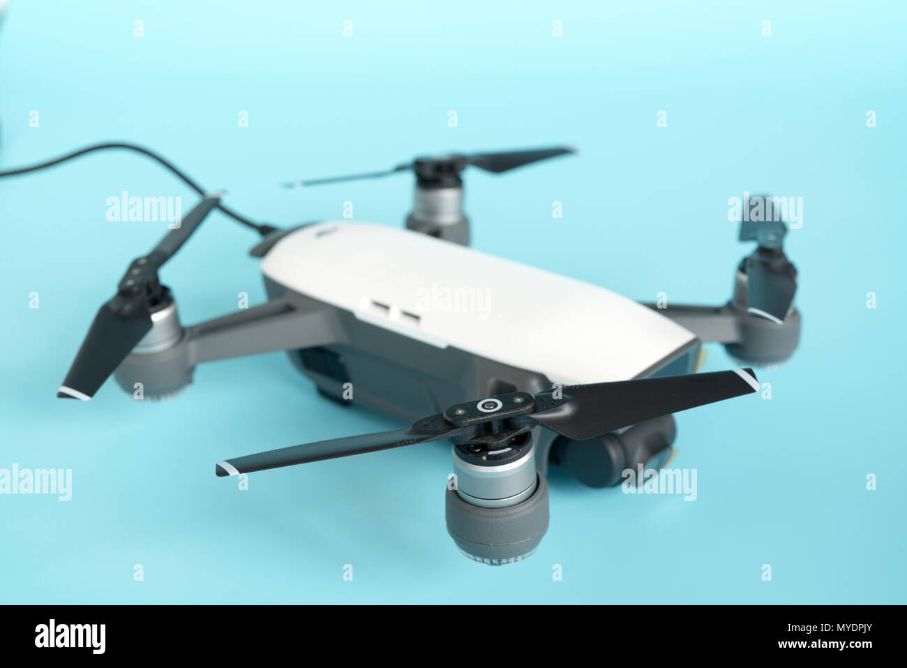Drone Quadcopter. Banque D'Images
