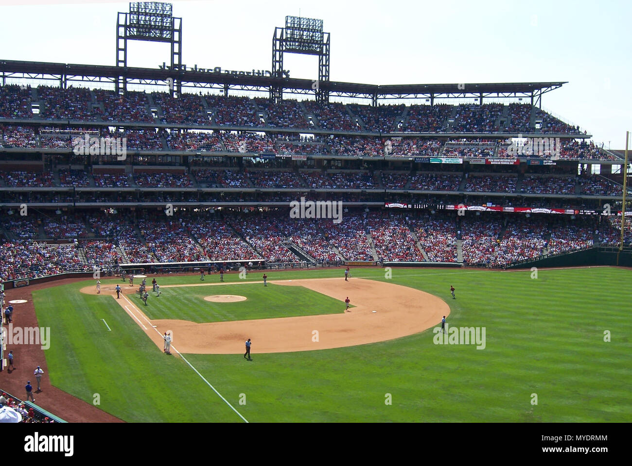 Philadelphia Phillies baseball jeu Juillet 2005 à Philadelphie en Pennsylvanie Banque D'Images