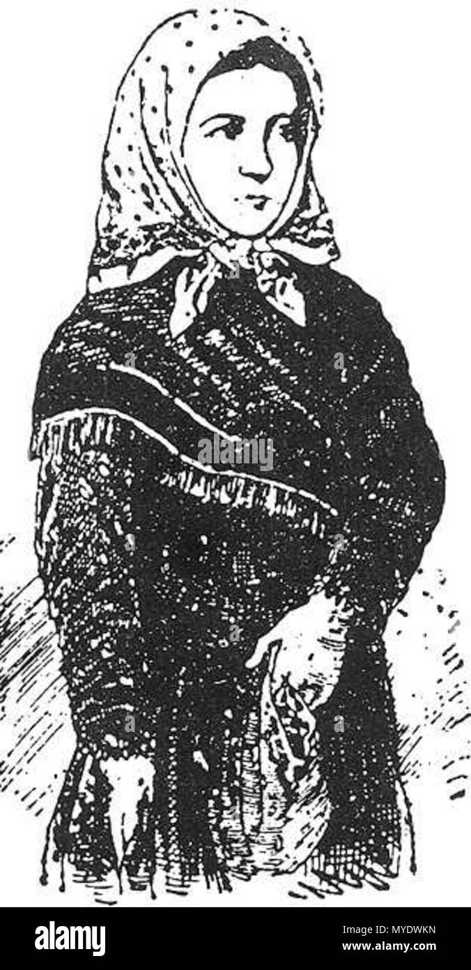 . Dessin publié dans la presse-papiers antisémites en 1882, après la mort du jeune Eszter Solymosi. Les Juifs ont été accusés d'un crime rituel. . Ce fichier n'est pas informations sur l'auteur. 169 Eszter Solymosi Banque D'Images