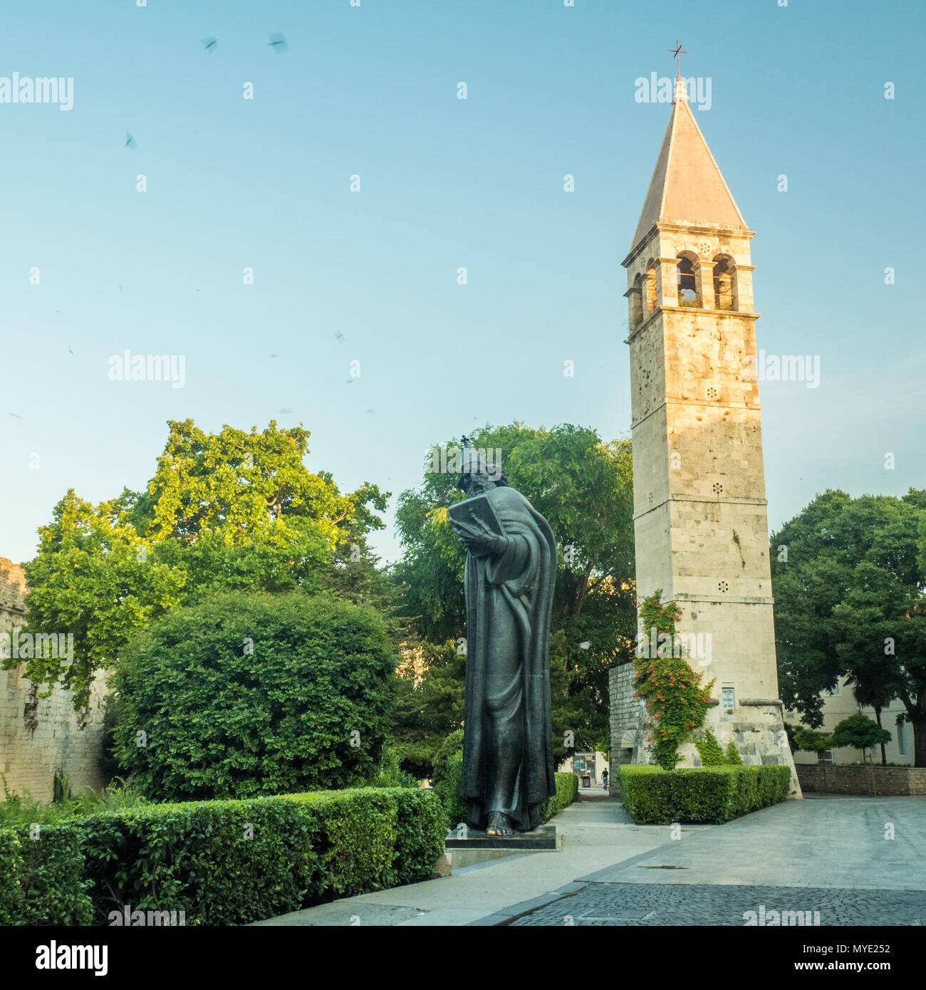 Statue de Grégoire de Nin (Grgur Ninski) à Split, Croatie. Banque D'Images