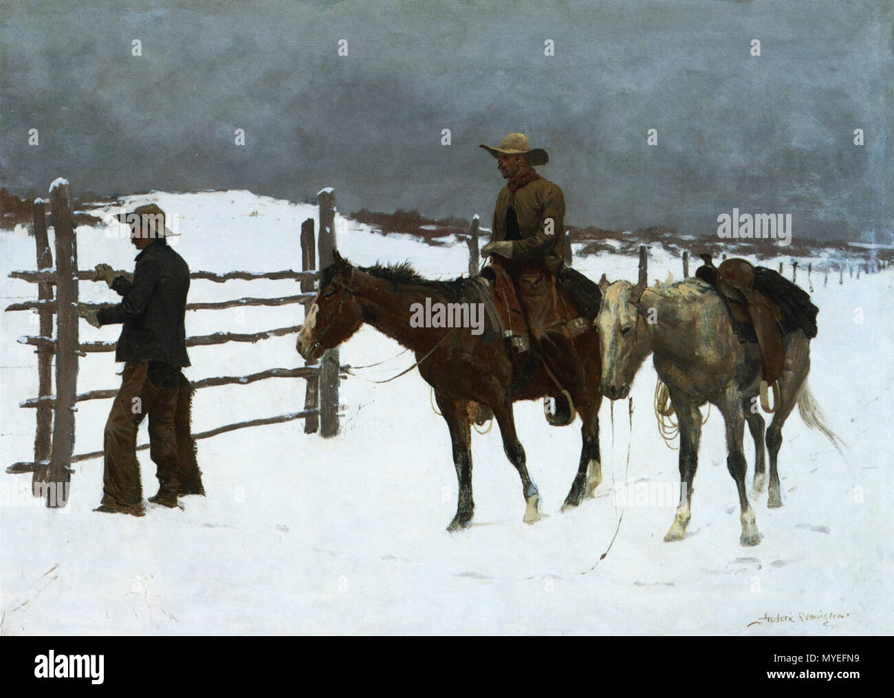 . Anglais : chute du Cowboy . 23 janvier 2013, 00:54:05. Frederic Remington (1861-1909) Noms alternatifs Frederic Sackrider Remington Description American sculpteur, peintre, illustrateur et écrivain Date de naissance/décès 4 Octobre 1861 26 décembre 1909 Lieu de naissance/décès Canton Ridgefield période de travail, lieu de travail 1884-1909 Kansas City, New Rochelle, New York, Ridgefield, Conneticut contrôle d'autorité : Q560787 : 9891506 VIAF ISNI : 0000 0001 0868 7466 ULAN : 500024759 RCAC : n79018407 NLA : 35447809 174 WorldCat Chute du cowboy Banque D'Images