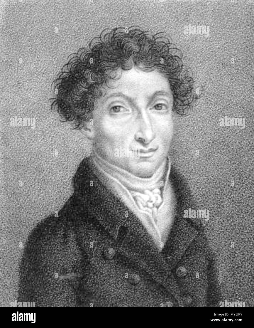 . Anglais : compositeur italien Francesco Morlacchi (1784-1841). Gravure de crépi Luigi Rados (1773-1840). 19e siècle. Rados Luigi Francesco Morlacchi 185 par Luigi Rados Banque D'Images