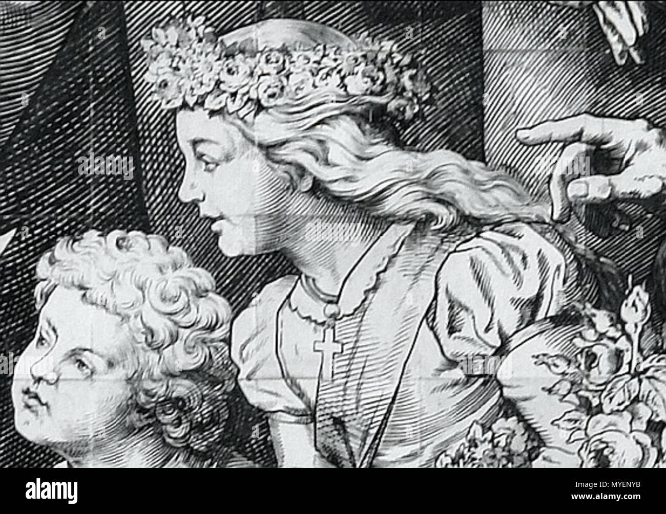 . Anglais : La seule fille de l'Fuerstenzug (Procession des Princes) à l'extérieur du château de Dresde Deutsch : Das Mädchen im Fürstenzug unique suis Dresdner Schloss . 1904. Wilhelm Walther 199 Fuerstenzug girl Banque D'Images