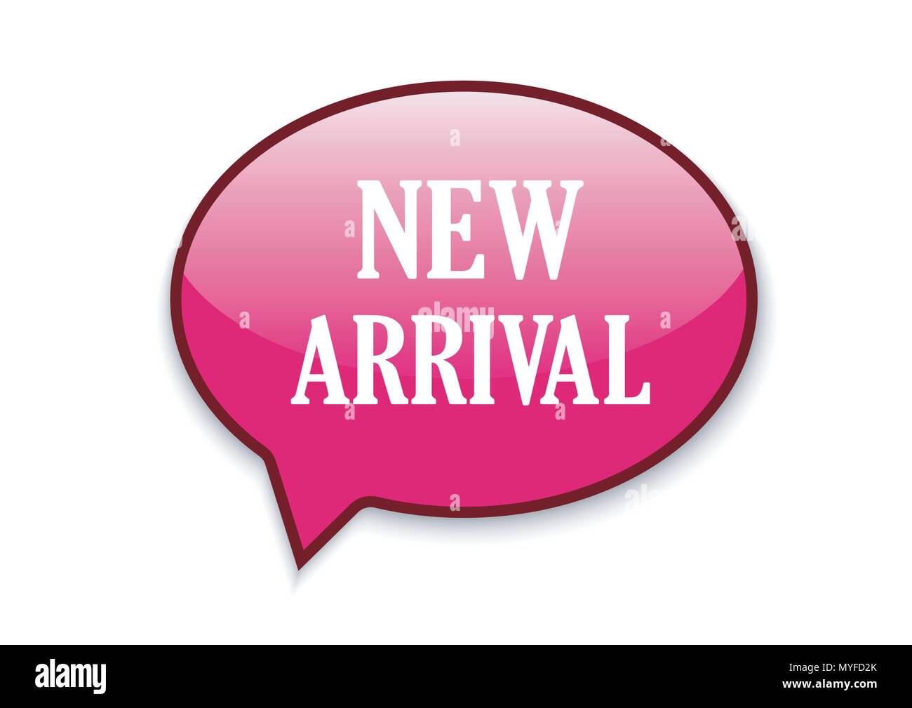 Conception de nouveaux vecteurs de produits en promotion d'arrivée Illustration de Vecteur