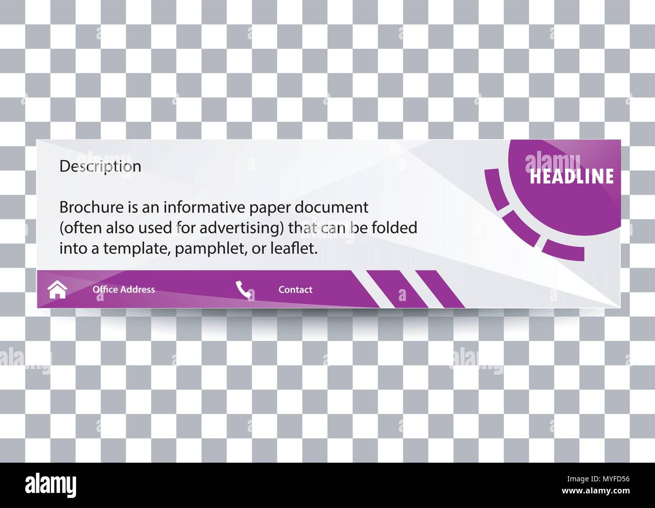 Bannière de vecteur conception carte template violet Illustration de Vecteur
