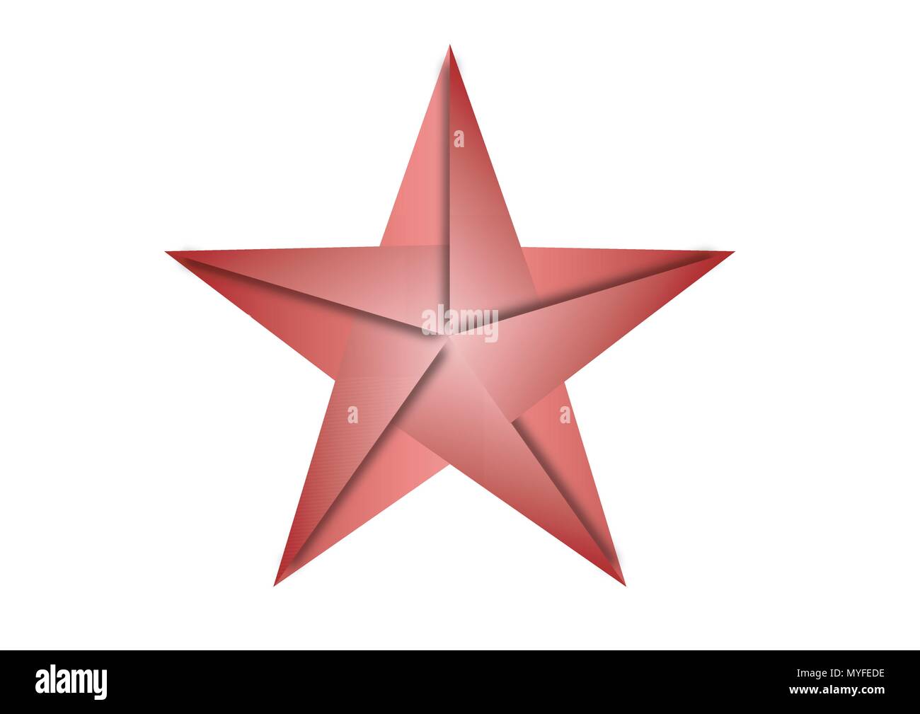 Conception de logo vector star effet du papier Illustration de Vecteur