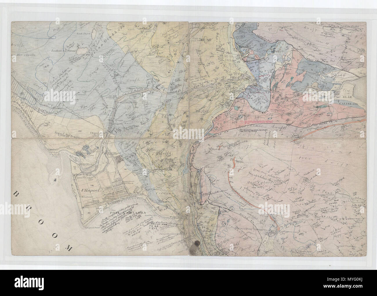 Carte Géologique Originale De 1880 – Jura Et Alpes, Atlas Militaire, Document Ancien