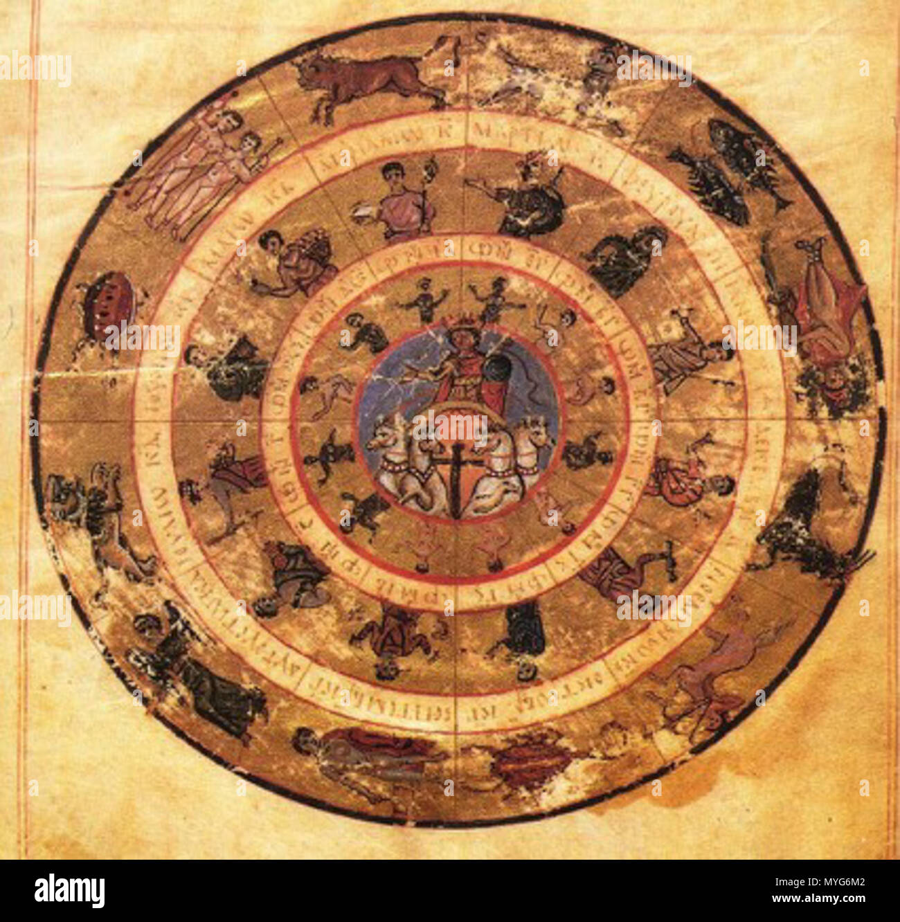 . Anglais : la TVA. Gr. 1291, la pratique des "Tables de Ptolémée. . Ce fichier n'est pas informations sur l'auteur. Helios 234 dans son char Banque D'Images