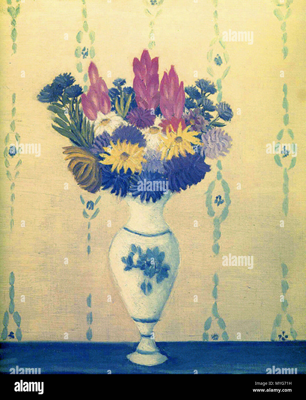 Bouquet De Fleurs Octobre 1909 235 Henri Rousseau