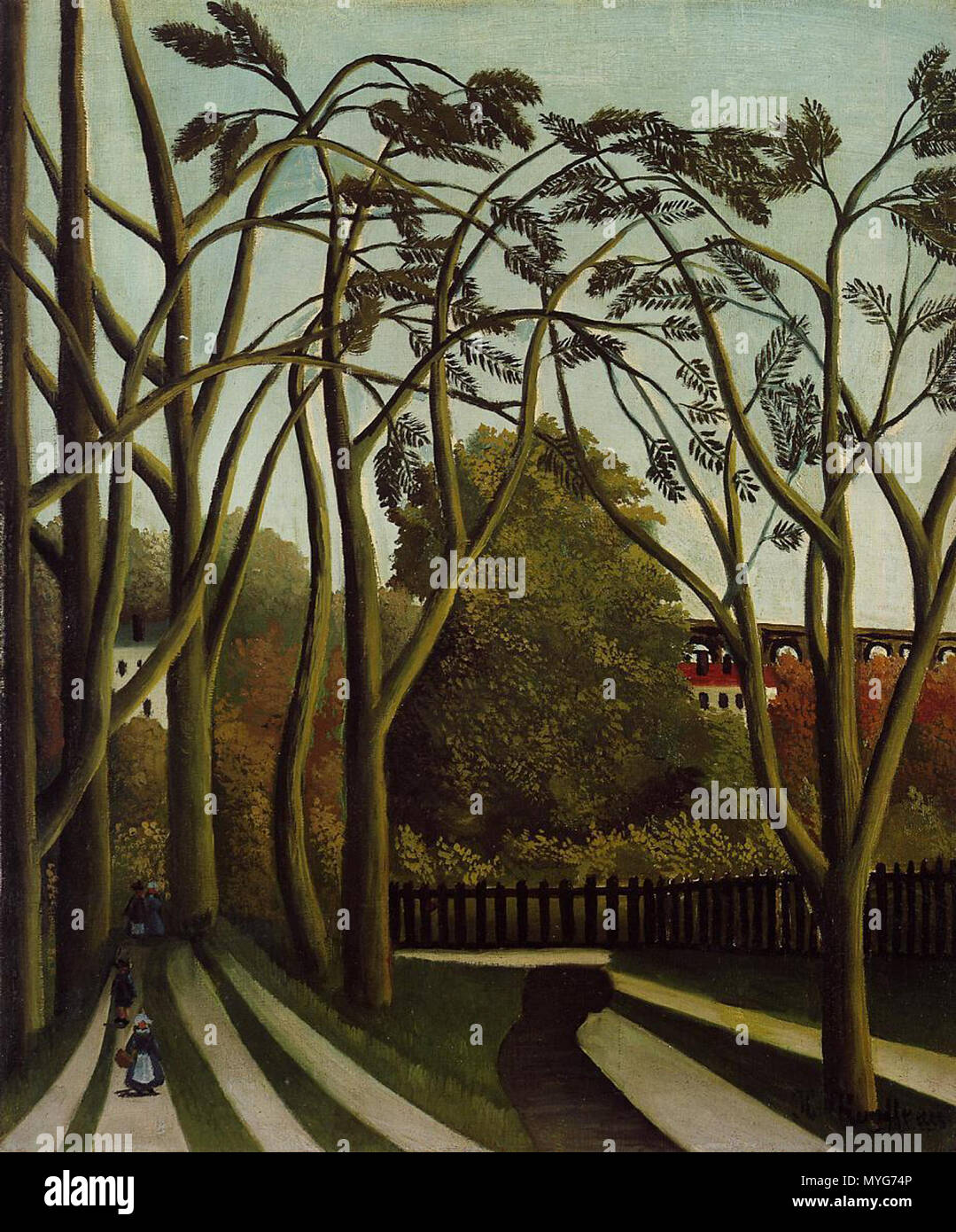 235 Henri Rousseau - Les bords de la Bièvre, près de Bicêtre Banque D'Images