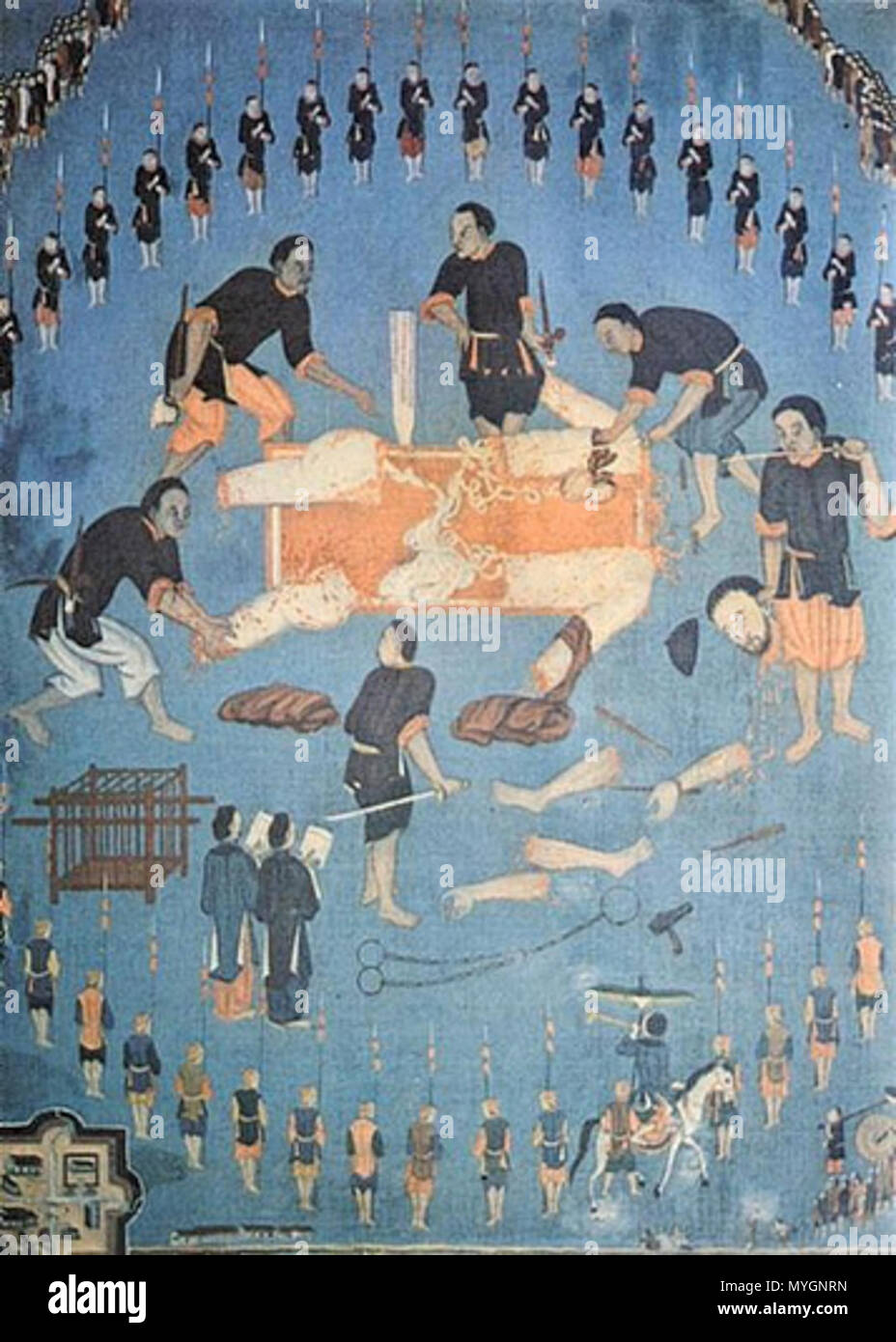 . Anglais : Martyr de Jean-Charles Cornay . milieu du xixe siècle. Artiste vietnamien inconnu 272 Jean-Charles Cornay Banque D'Images