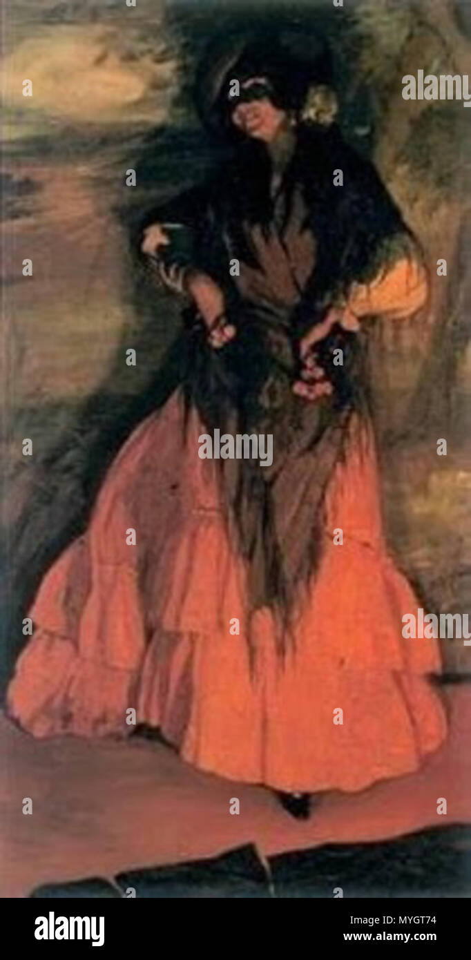 . Anglais : gitane Español : Gitanilla Português : Ciganinha . Date inconnue 253 Ignacio Zuloaga - Gitanilla Banque D'Images