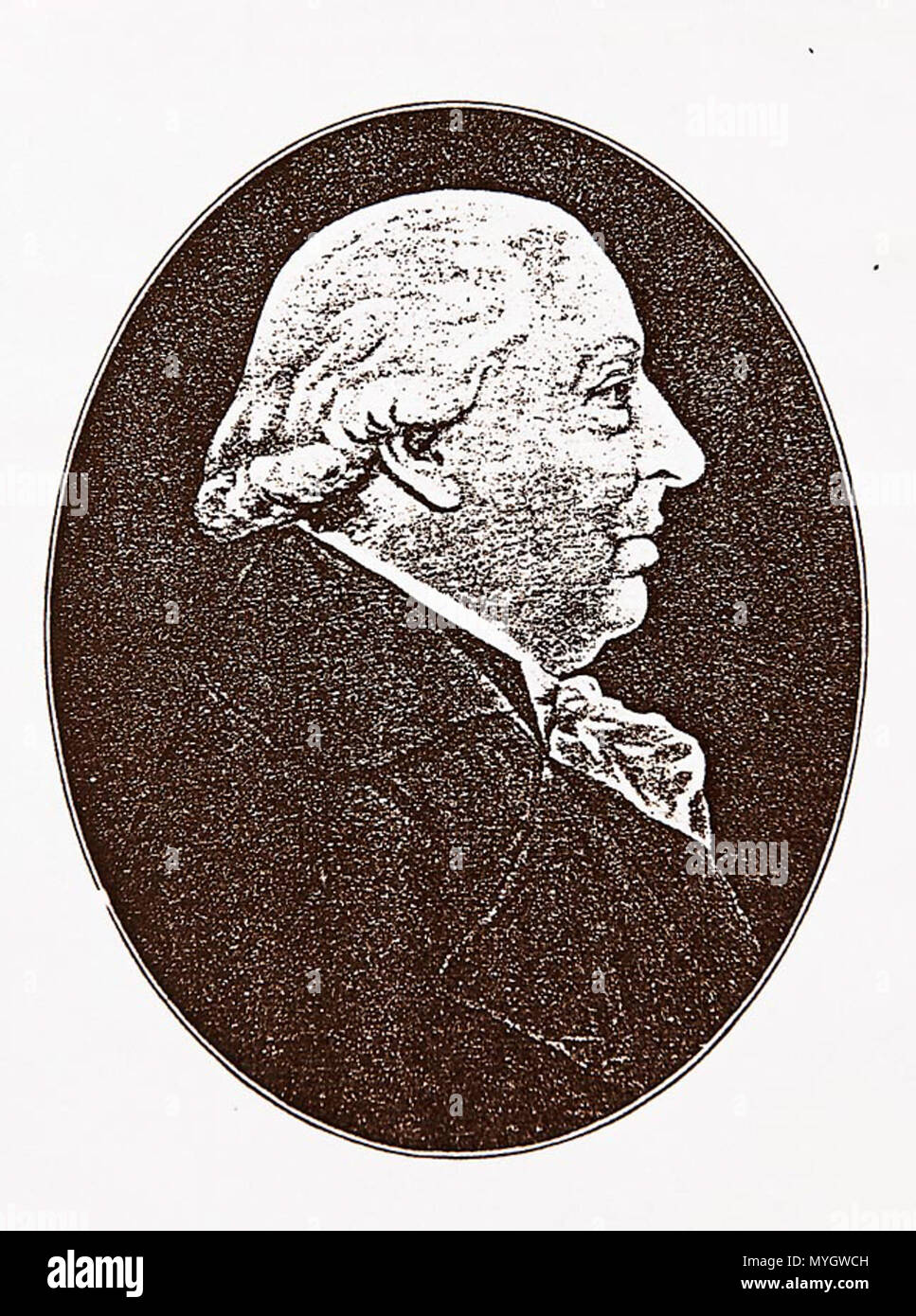 . Carl Gotthard Langhans (1732 - 1808), architecte allemand, à l'ancienne age . Fin du 18e / début du 19ème siècle. Inconnu 97 Carl Gotthard Langhans alt Banque D'Images