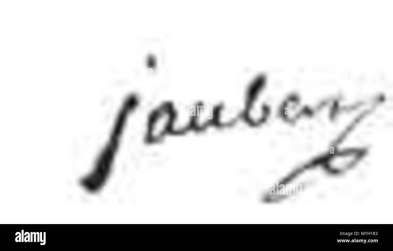 Signature 269 Jaubert François (1758-1822) Banque D'Images