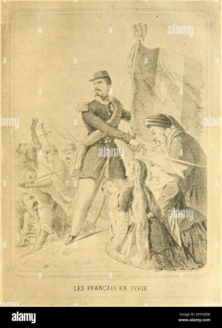 . Français : Histoire socialiste sous la direction de Jean Jaurès 1908, volume10, le Second Empire, illustration page 125 . 1908. Jean Jaurès (sous la direction de) 270 Jaures-Histoire Socialiste-X-p125 Banque D'Images