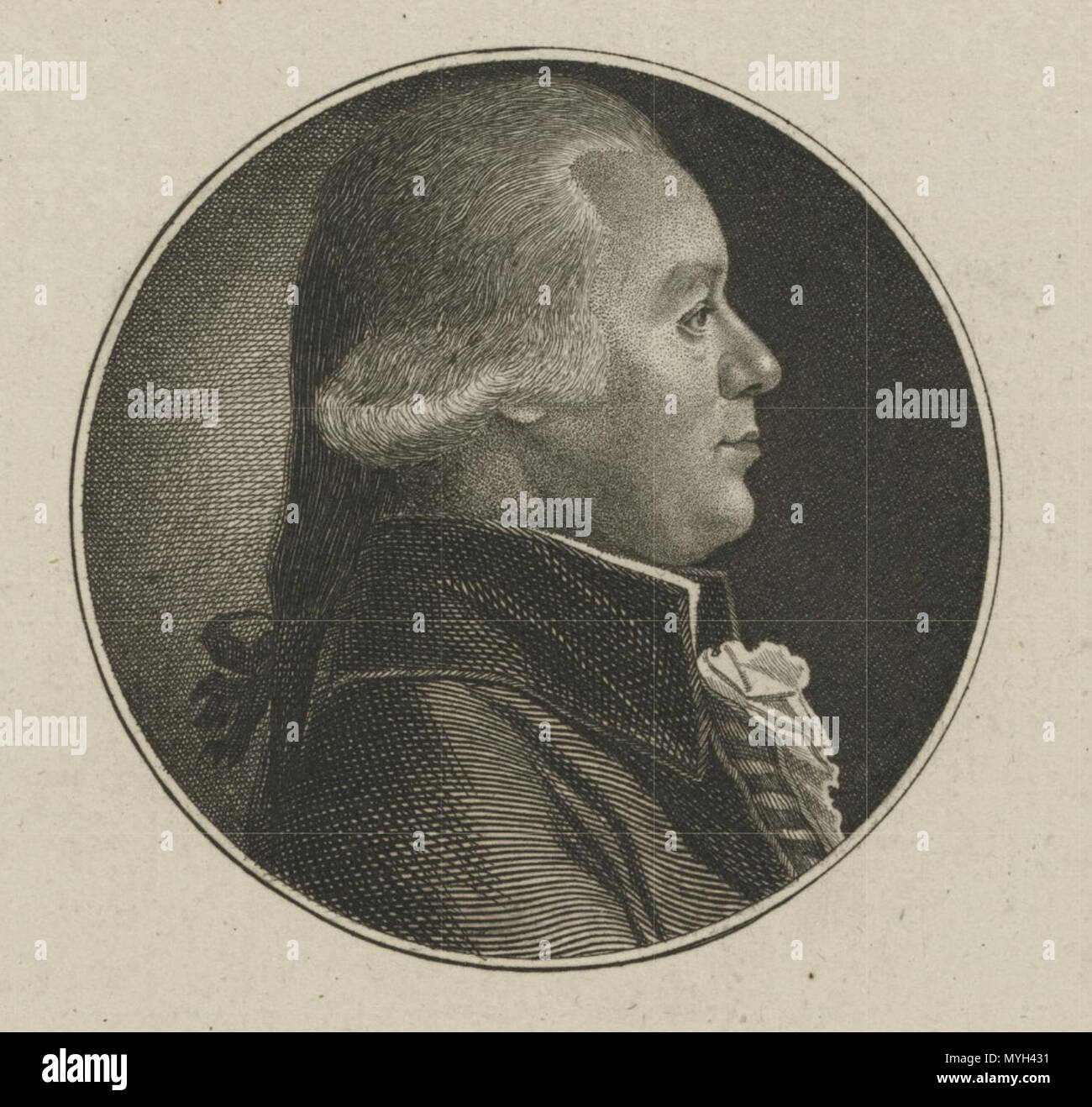 . Anglais : Détail de portrait de Johann Friedrich Degen de Christoph Wilhelm Bock (1792). Münster, LWL-Museum für Kunst und Kultur (Westfälisches Landesmuseum), Porträtarchiv Diepenbroick, Inv.-Nr. C-512883 PAD LWL-Landesmuseum für Kunst und Kulturgeschichte Münster ; Bilddatei : lwl-c512883pad ; Aufn.-Datum : 2012 . 1792. Christoph Wilhelm Bock 277 Johann Friedrich Degen 1 Banque D'Images