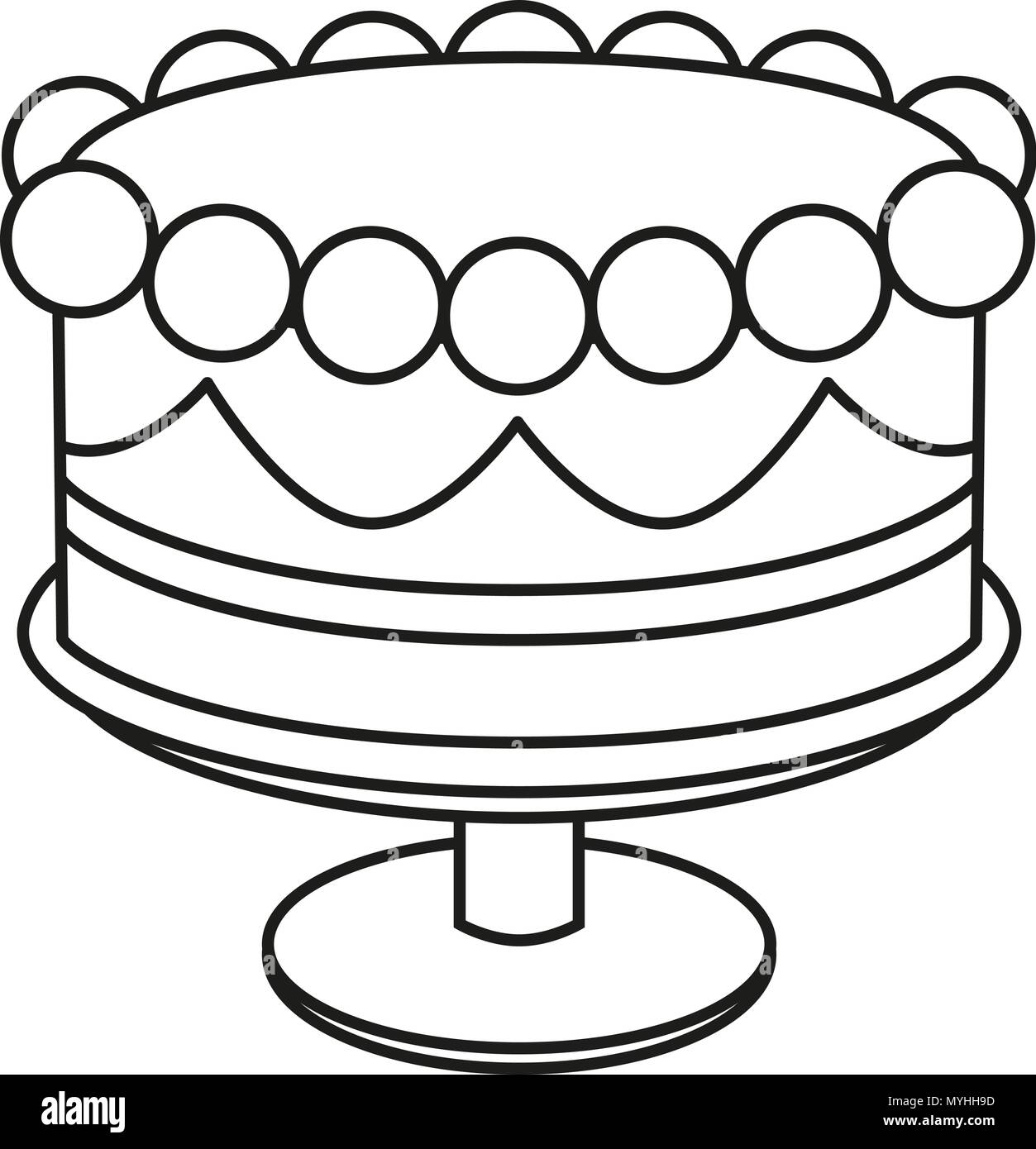 Les Dessins Au Trait Noir Et Blanc Sur Le Stand De Gateaux D Anniversaire Image Vectorielle Stock Alamy Les Dessins Au Trait Noir Et Blanc Sur Le Stand De Gateaux D Anniversaire Image Vectorielle Stock Alamy