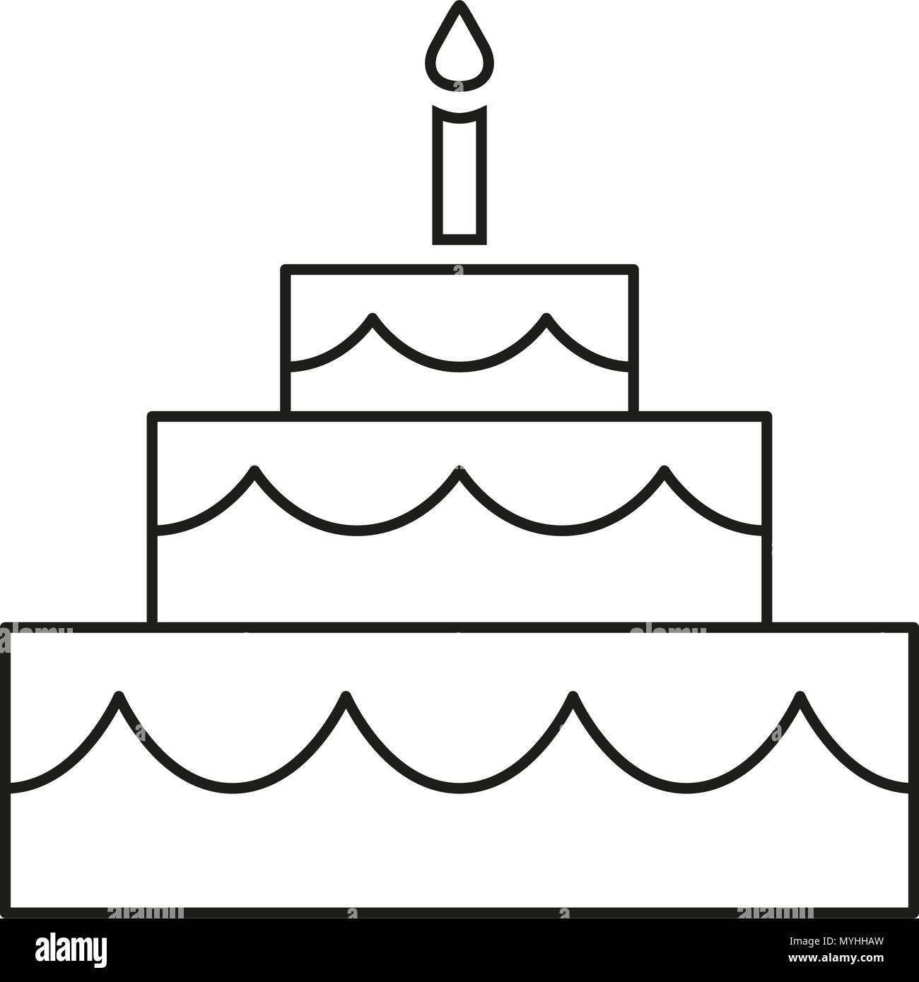 Les Dessins Au Trait Noir Et Blanc Gateau D Anniversaire Image Vectorielle Stock Alamy Les Dessins Au Trait Noir Et Blanc Gateau D Anniversaire Image Vectorielle Stock Alamy