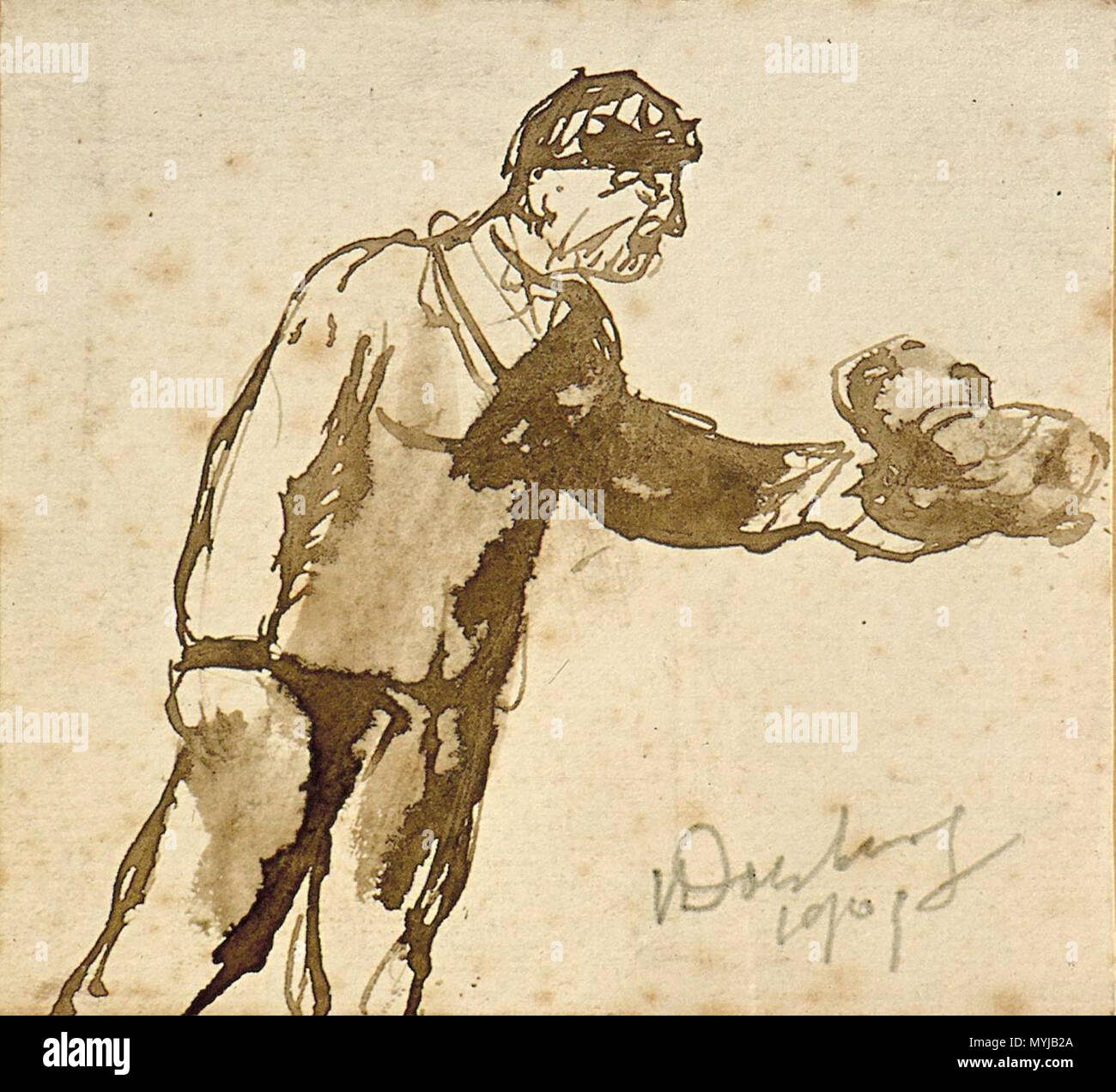 . Nederlands : homme mourra. aanreikt iets crayon et encre brune sur papier. 9 × 8 × 3,5 cm (3.1 in). Utrecht, Centraal Museum. vers 1904. Theo van Doesburg (1883-1931) Noms alternatifs Christian Emil Marie Küpper (Emile), I.K. Bonset Description architecte néerlandais, peintre, dessinateur et écrivain Date de naissance/Décès 30 Août 1883 7 mars 1931 Lieu de naissance/décès Utrecht Davos période de travail, lieu de travail 1899-1931 Amsterdam (1899-1914), Amersfoort (septembre 1908), Apeldoorn (juillet 1910), Fort bij Veldhuis (Heemskerk) (juillet 1914), Groesbeek (Mai 1915-juin 1915, septembre 1916), Utrecht ( Banque D'Images