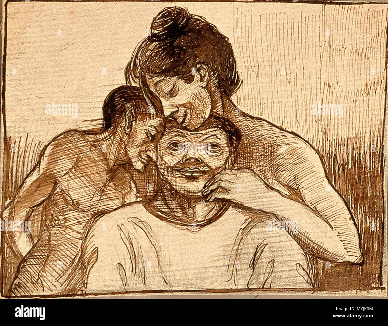 . Nederlands : Vrouw en twee mannen. Crayon et aquarelle sur papier brun gris. 9,5 × 12,5 × 4,9 cm (3,7 in). Utrecht, Centraal Museum. vers 1904. Theo van Doesburg (1883-1931) Noms alternatifs Christian Emil Marie Küpper (Emile), I.K. Bonset Description architecte néerlandais, peintre, dessinateur et écrivain Date de naissance/Décès 30 Août 1883 7 mars 1931 Lieu de naissance/décès Utrecht Davos période de travail, lieu de travail 1899-1931 Amsterdam (1899-1914), Amersfoort (septembre 1908), Apeldoorn (juillet 1910), Fort bij Veldhuis (Heemskerk) (juillet 1914), Groesbeek (Mai 1915-juin 1915, Septembre Banque D'Images