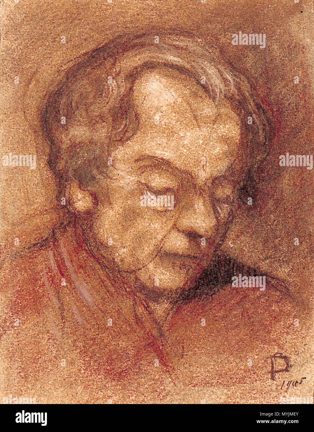 . Nederlands : Portret van een a rencontré l'homme neergeslagen ogen. 1905. Crayon, Aquarelle, craie rouge brun et craie blanche sur papier. 15 × 12 × 4,7 cm (5,9 in). Utrecht, Centraal Museum. 1905. Theo van Doesburg (1883-1931) Noms alternatifs Christian Emil Marie Küpper (Emile), I.K. Bonset Description architecte néerlandais, peintre, dessinateur et écrivain Date de naissance/Décès 30 Août 1883 7 mars 1931 Lieu de naissance/décès Utrecht Davos période de travail, lieu de travail 1899-1931 Amsterdam (1899-1914), Amersfoort (septembre 1908), Apeldoorn (juillet 1910), Fort bij Veldhuis (Heemskerk) (juillet 1914), Groe Banque D'Images