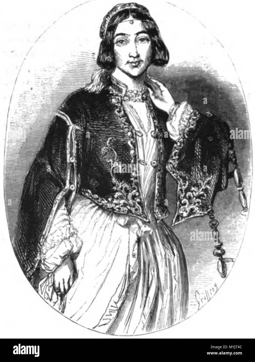 . La Princesse Marie Bibesko . Années 1840. Inconnu 309 La Princesse Marie Bibesko Banque D'Images