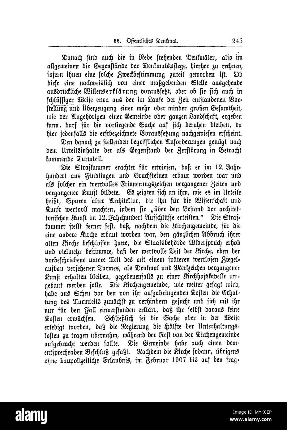 . Was ist unter einem öffentlichen Denkmal im Sinne des $304 zu verstehen Gerichtsurteil C. Strafsenat. Urt. c. 11. Februar 1910 g. K. V 1164/09 C. 1910. Ce fichier n'est pas informations sur l'auteur. LgA 322 19100211 S 6 Banque D'Images
