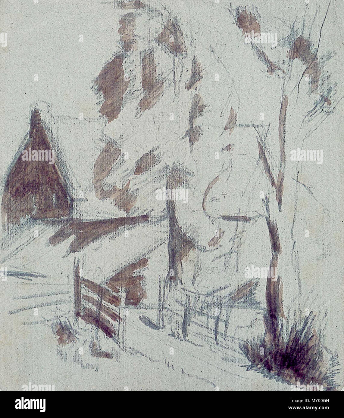 . Nederlands : Boerderij rencontré bruggetje. 1904 ( ?). Le crayon et l'encre brune sur papier gris. 13 × 11,5 × 4,5 cm (5.1 in). Utrecht, Centraal Museum. vers 1904. Theo van Doesburg (1883-1931) Noms alternatifs Christian Emil Marie Küpper (Emile), I.K. Bonset Description architecte néerlandais, peintre, dessinateur et écrivain Date de naissance/Décès 30 Août 1883 7 mars 1931 Lieu de naissance/décès Utrecht Davos période de travail, lieu de travail 1899-1931 Amsterdam (1899-1914), Amersfoort (septembre 1908), Apeldoorn (juillet 1910), Fort bij Veldhuis (Heemskerk) (juillet 1914), Groesbeek (Mai 1915-juin 1915, Septembre Banque D'Images