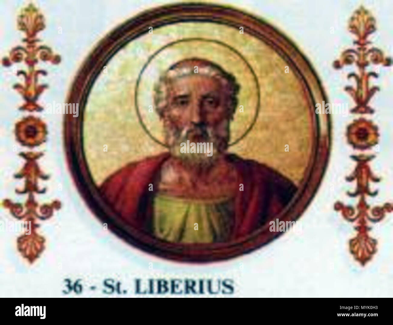 . Le Pape Liberius . 4ème siècle. 323 Inconnu Liberius Banque D'Images