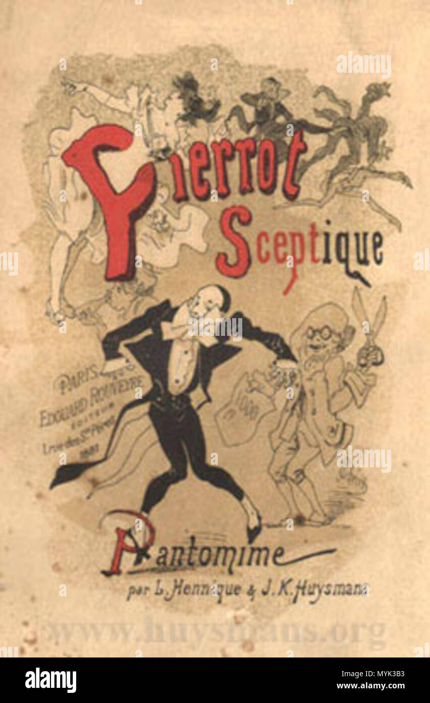 335 Léon Hennique - Pierrot sceptique Banque D'Images