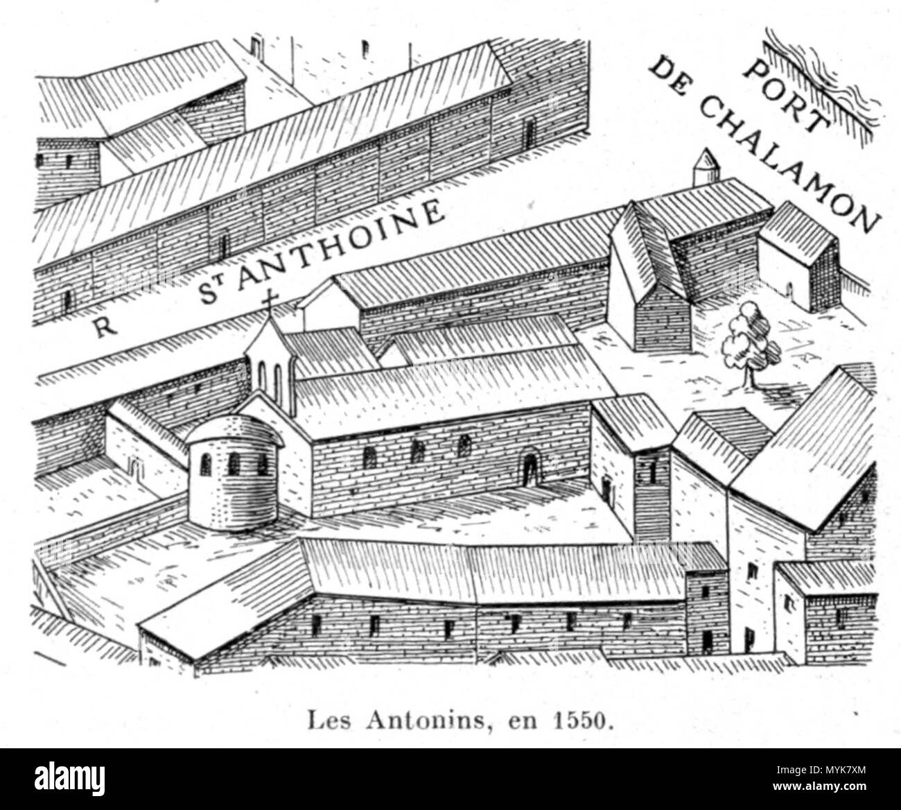 350 Martin - Histoire des églises et chapelles de Lyon, 1908, tome I 0327 Banque D'Images