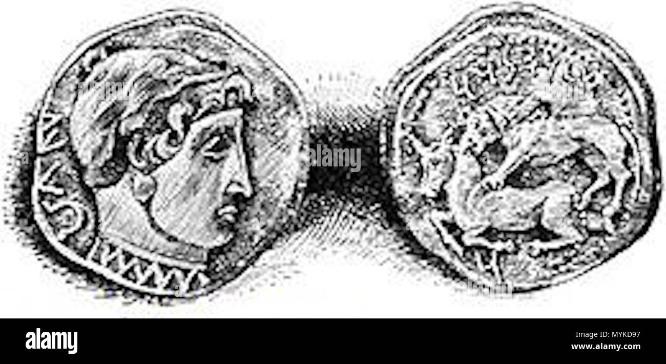 . Moneda de Alejandro Magno . 23 novembre 2006. Enciclopedia Judía 368 Moneda alejandro magno Banque D'Images