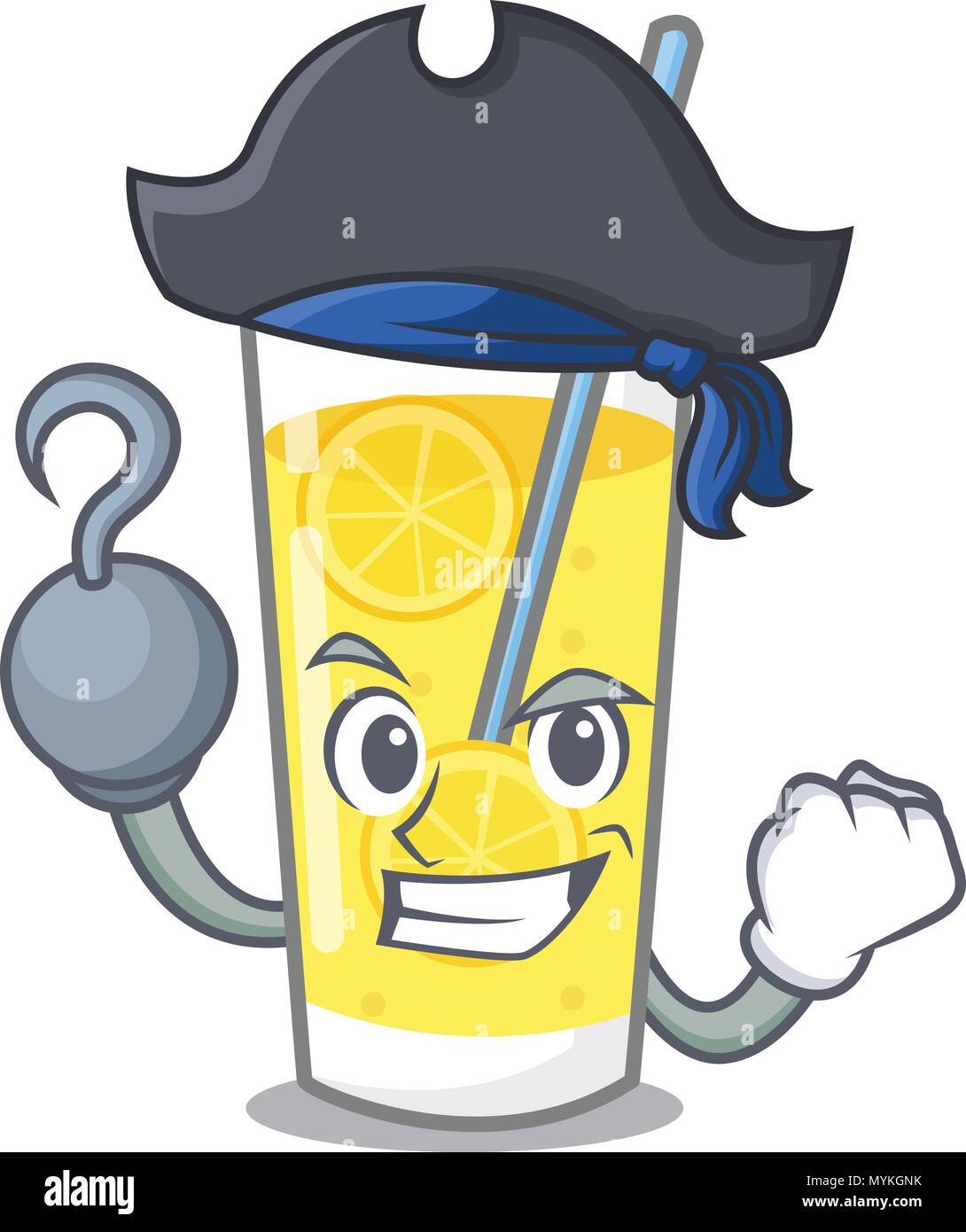 Caractère cartoon style limonade Pirate Illustration de Vecteur