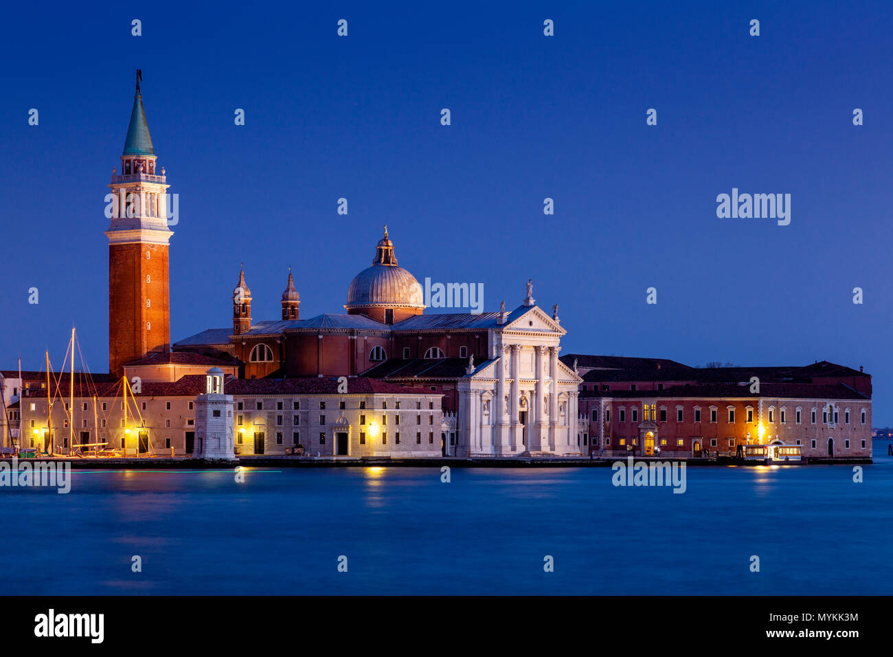 L'église de San Giorgio Maggiore sur l'île de San Giorgio Maggiore, à Venise, Italie Banque D'Images
