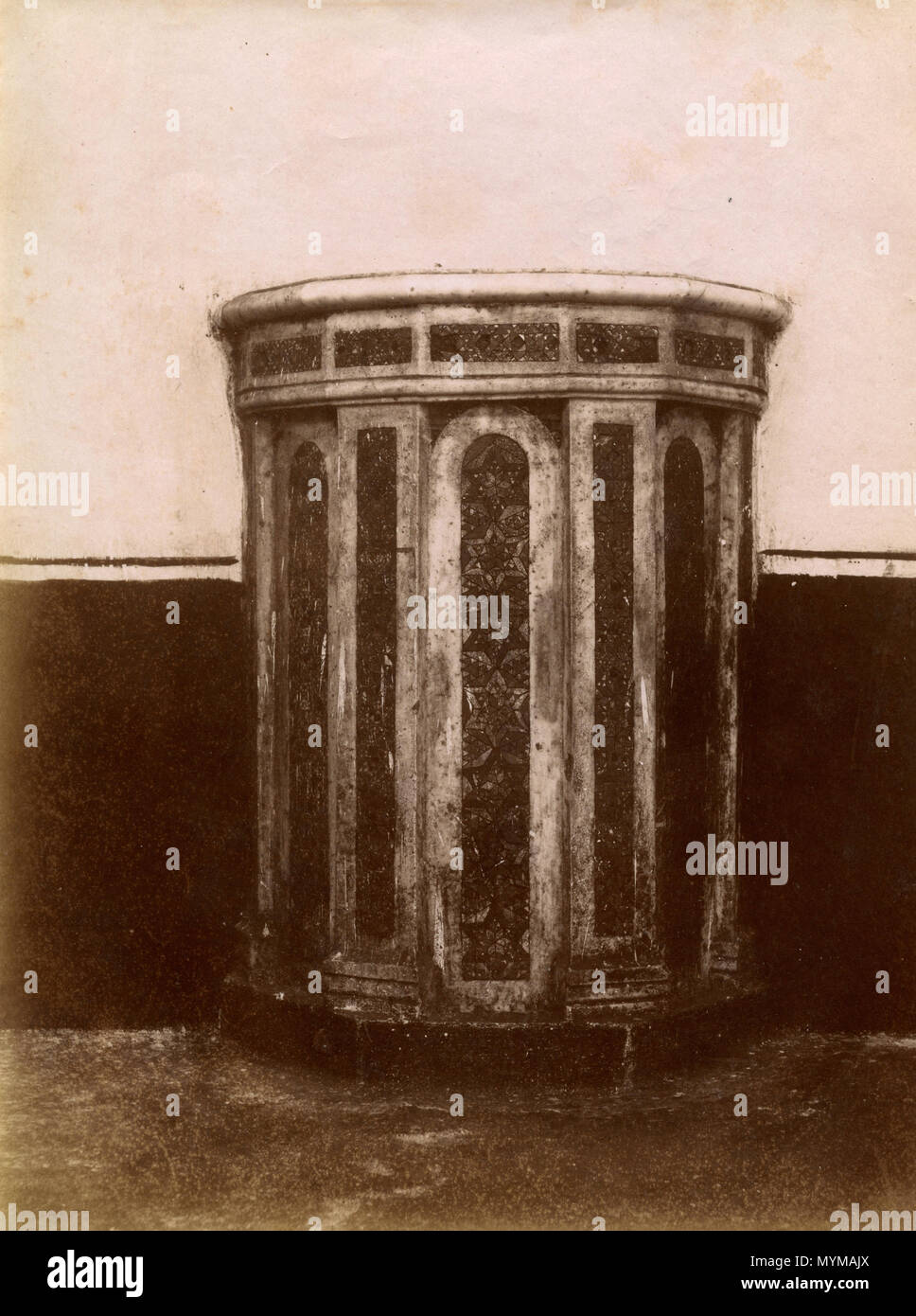 La chaire de l'église de St Lucia, Gaeta, Italie 1880 Banque D'Images