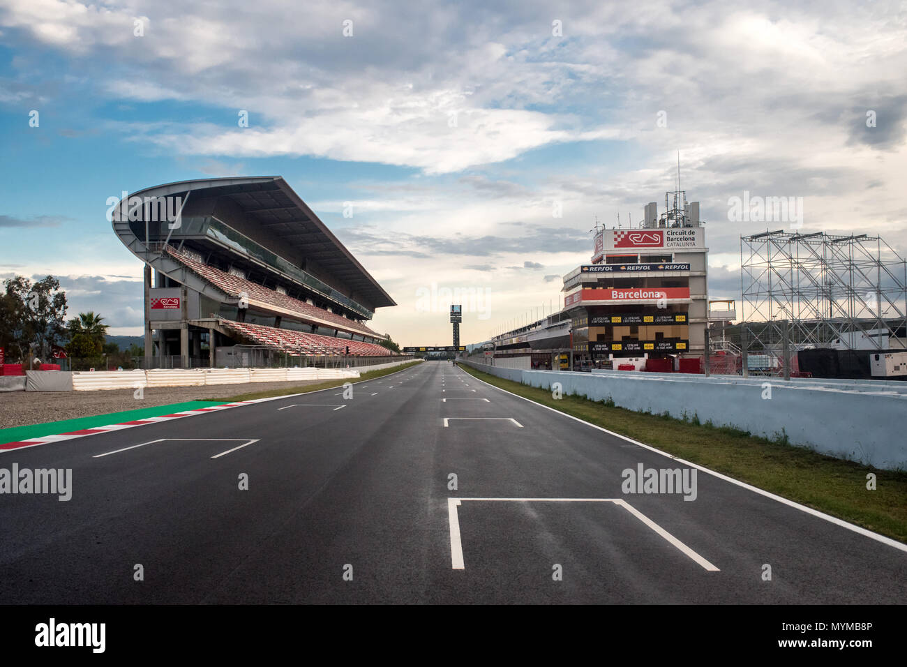 Circuit de Barcelona-Catalunya, motorsport à Montmeló, Barcelone, Catalogne, Espagne. Banque D'Images