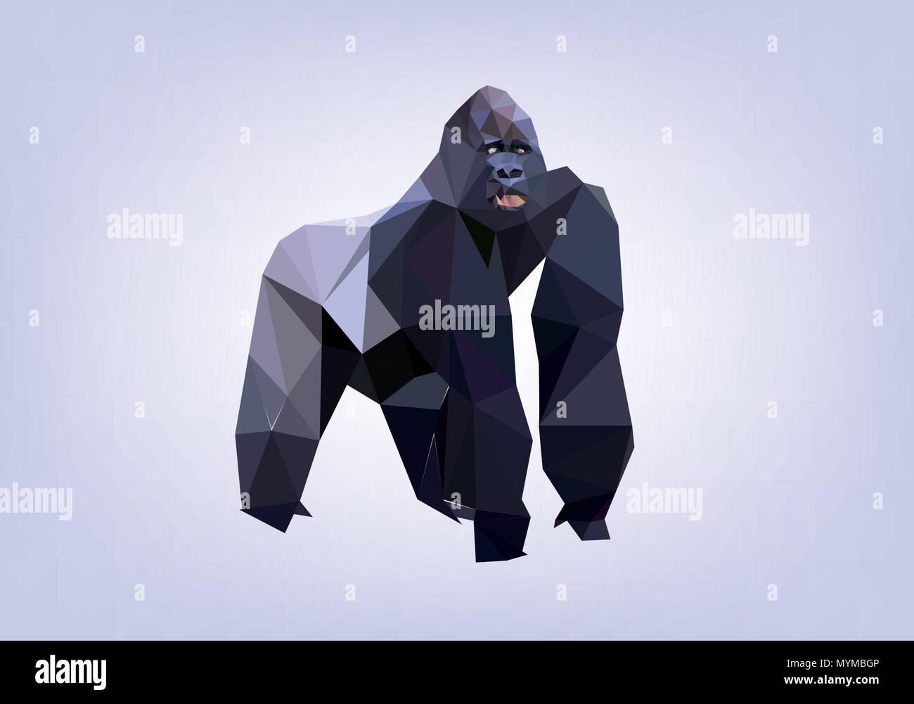 16/5000 animaux Poly bas Illustration de Vecteur