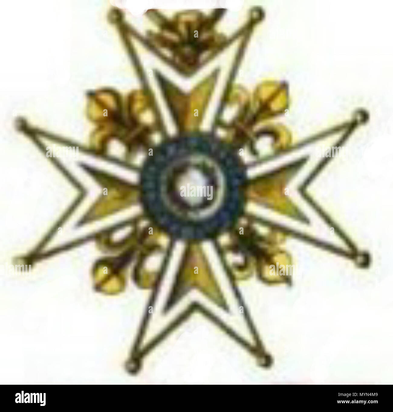 . Polski : pl:ordre Zasługi Wojskowej (Francja) - odznaka orderu . 1820. Aristide-Michel Perrot 399 Ordre du Mérite militaire, d'un insigne (France) Banque D'Images