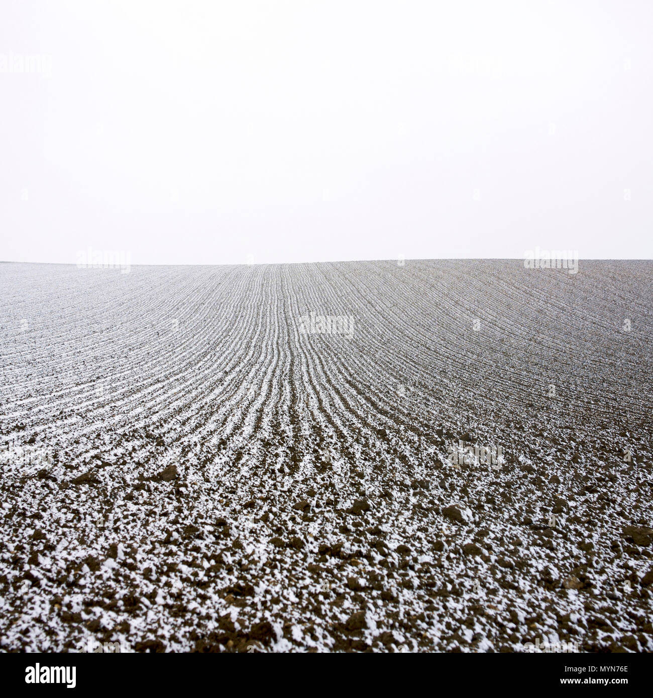 Domaine agricole en hiver, Auvergne-Rhône-Alpes, France Banque D'Images