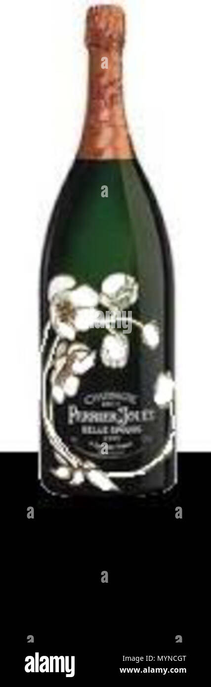 416 Perrier-Jouët Belle Epoque fles van Émile Gallé Banque D'Images