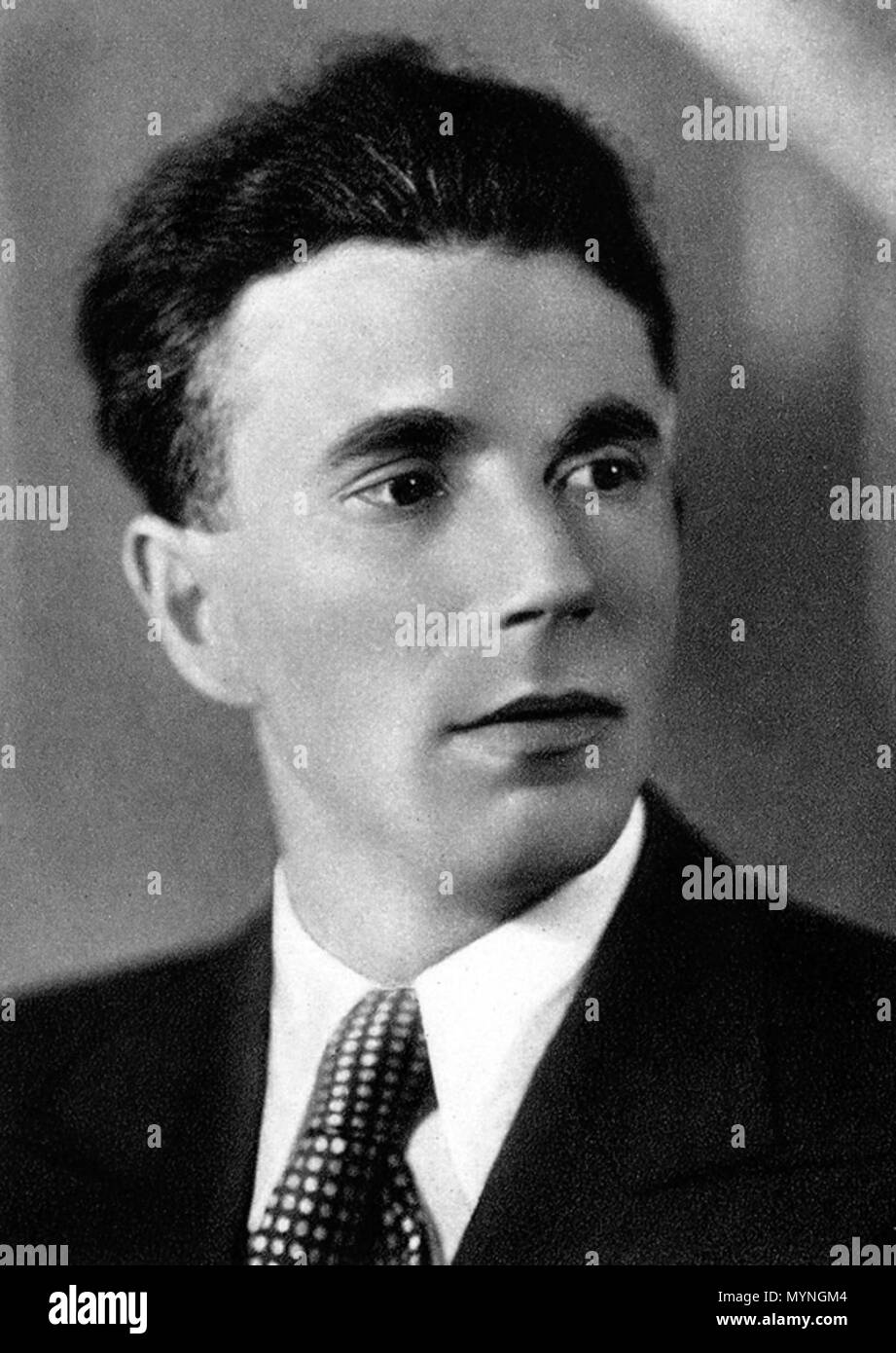 . Anglais : Štefan Gráf (1905-1989) . Le 31 décembre 1937. Slovenské kníhkupectvo, Praha 431 Portrait graf-Stefan Banque D'Images