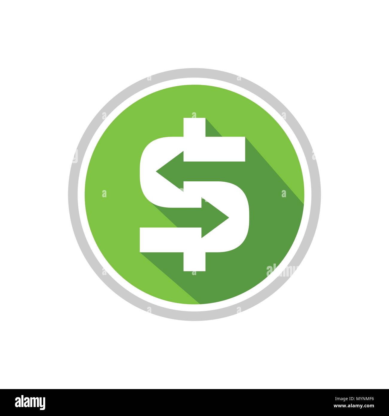 Transfert d'argent Symbole Vecteur Emblème Logo Design Graphique Illustration de Vecteur