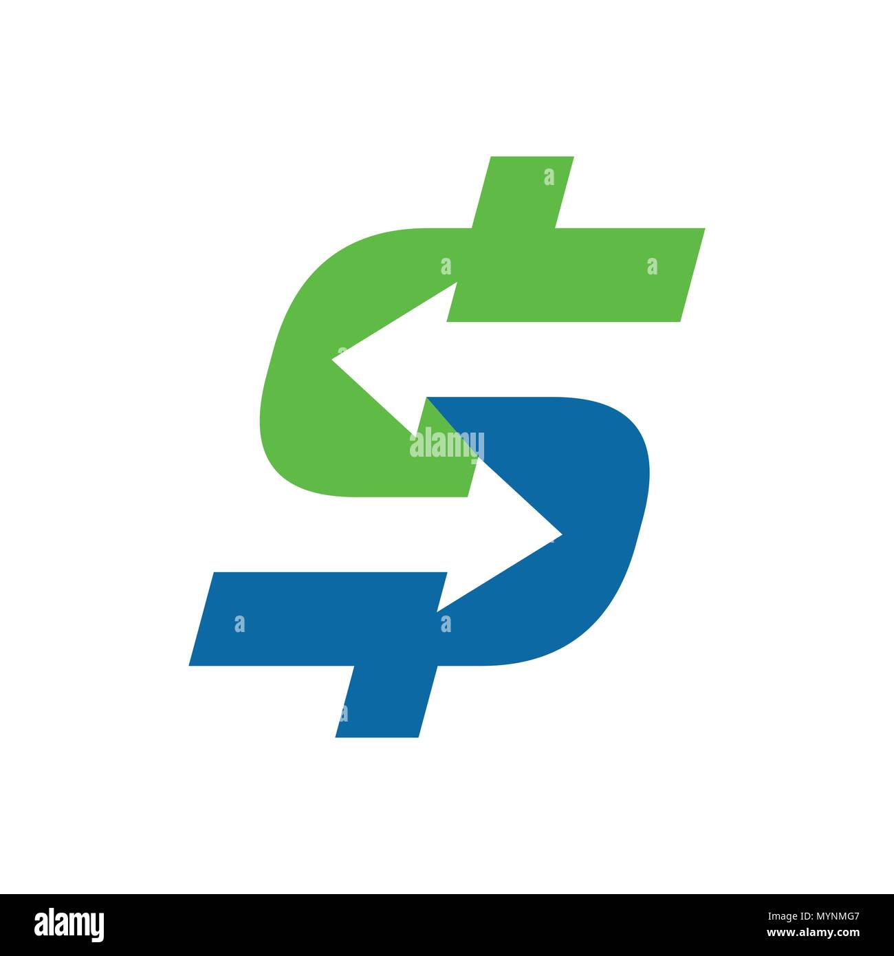 Transfert d'argent rapide Symbole Vecteur Conception Logo Graphique Illustration de Vecteur