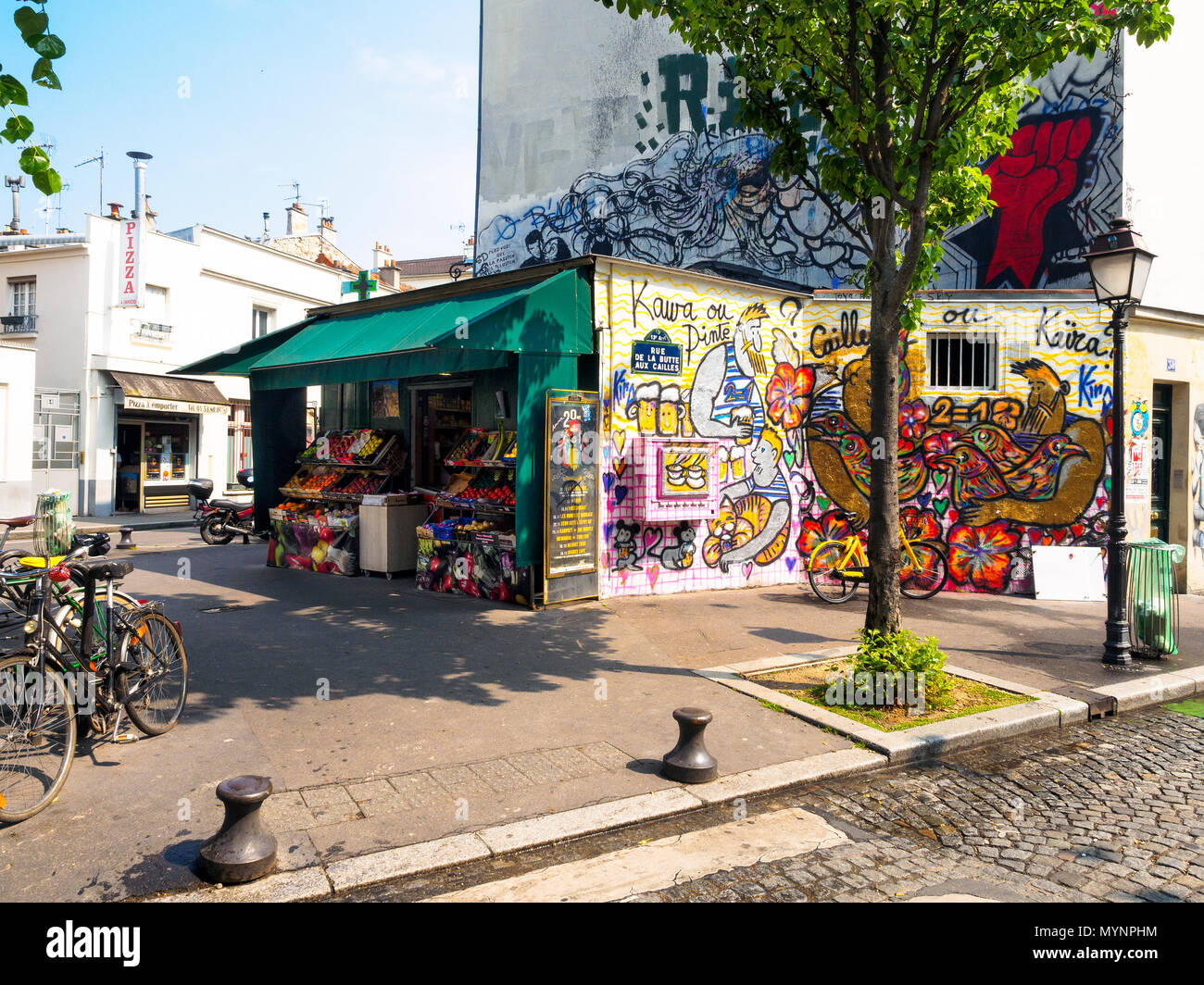 la-butte-aux-cailles-paris-banque-de-photographies-et-d-images-haute