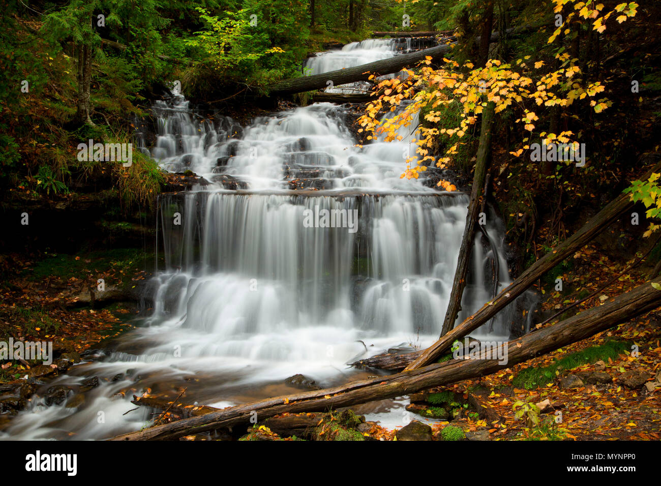 Wagner Wagner, Falls Falls Scenic Site, Michigan Banque D'Images