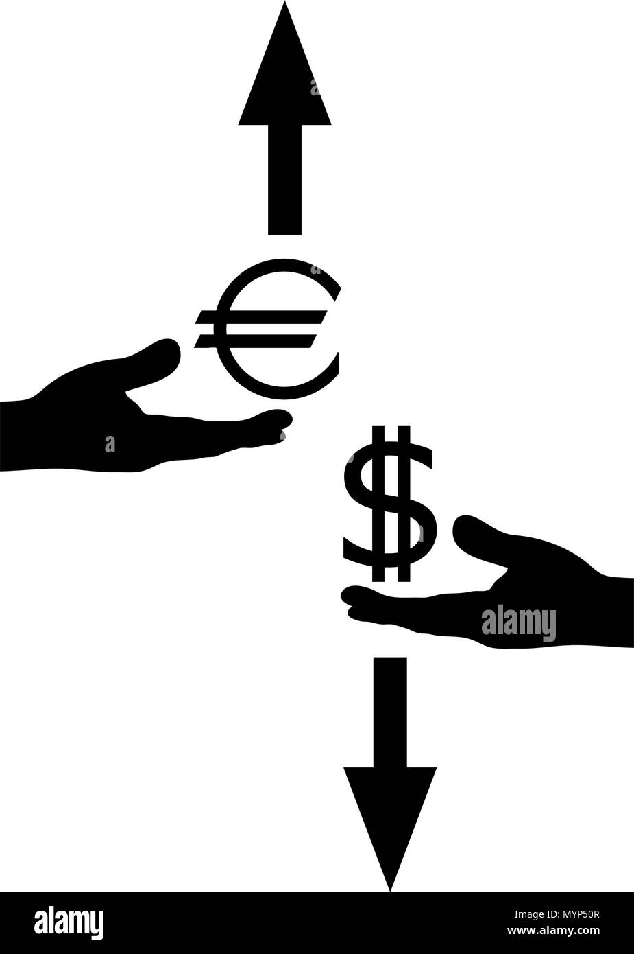 Finance, monnaie, investissement et marché, illustration vectorielle Illustration de Vecteur