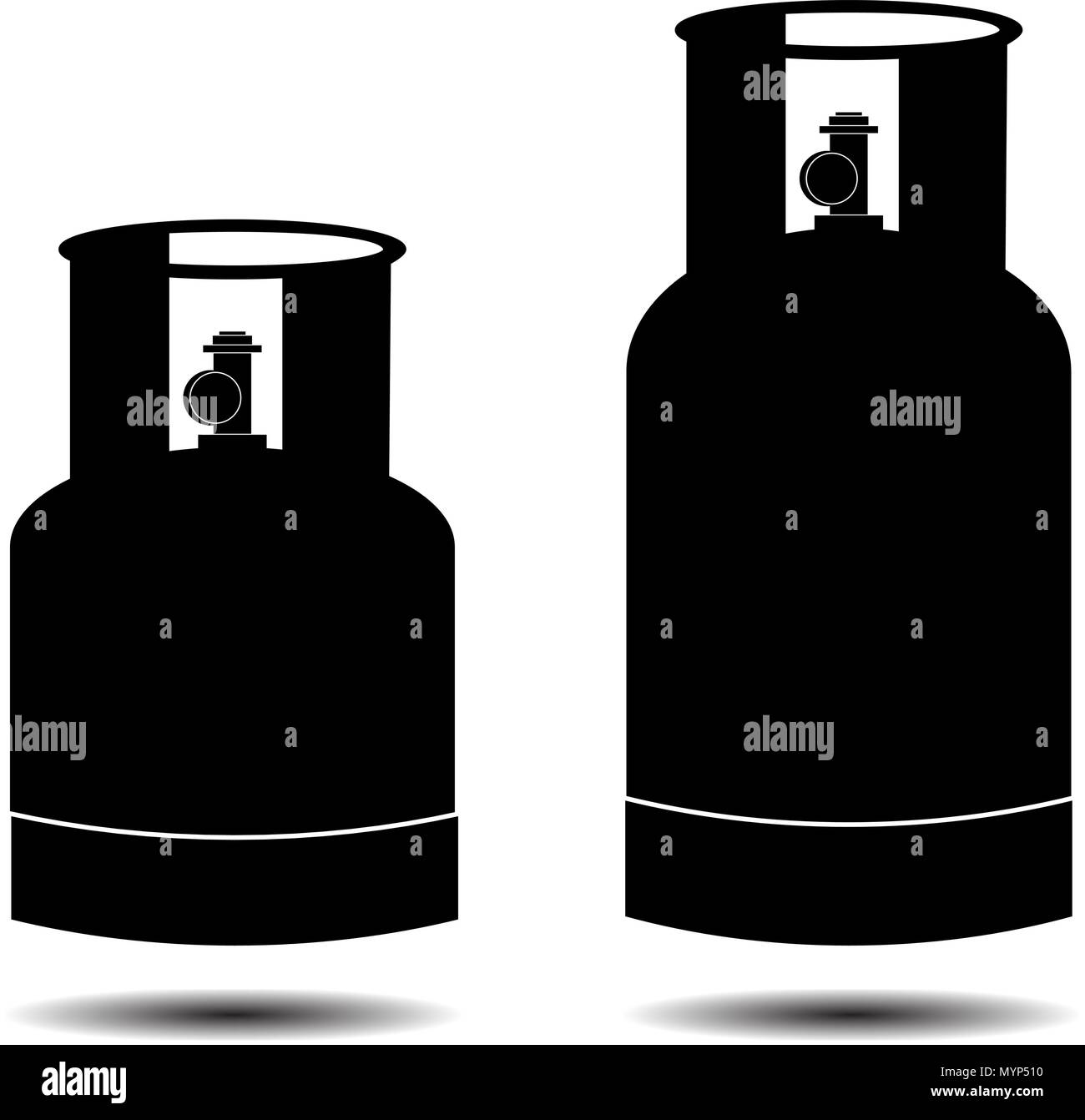 Bouteille de gaz vecteur icône illustration Illustration de Vecteur