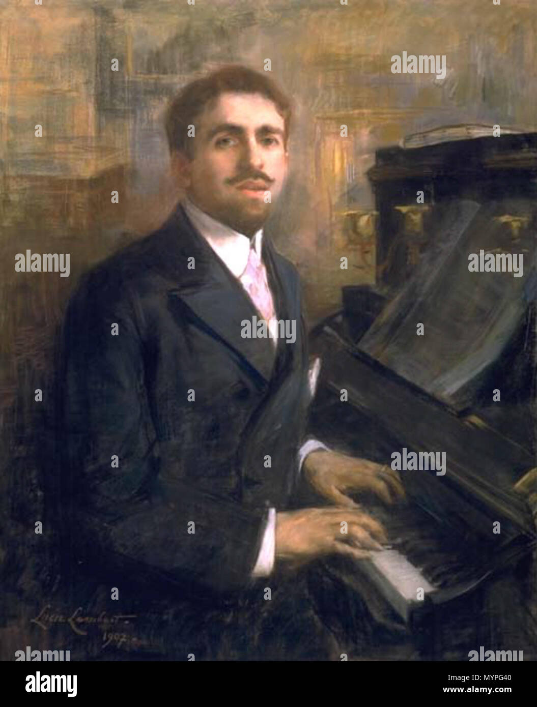. Compositeur Reynaldo Hahn (1874-1947). Reynaldo Hahn a été un temps un amant et plus tard, un ami intime de Marcel Proust. 1907453 Reynaldo Hahn, par Lucie Lambert (1907) Banque D'Images